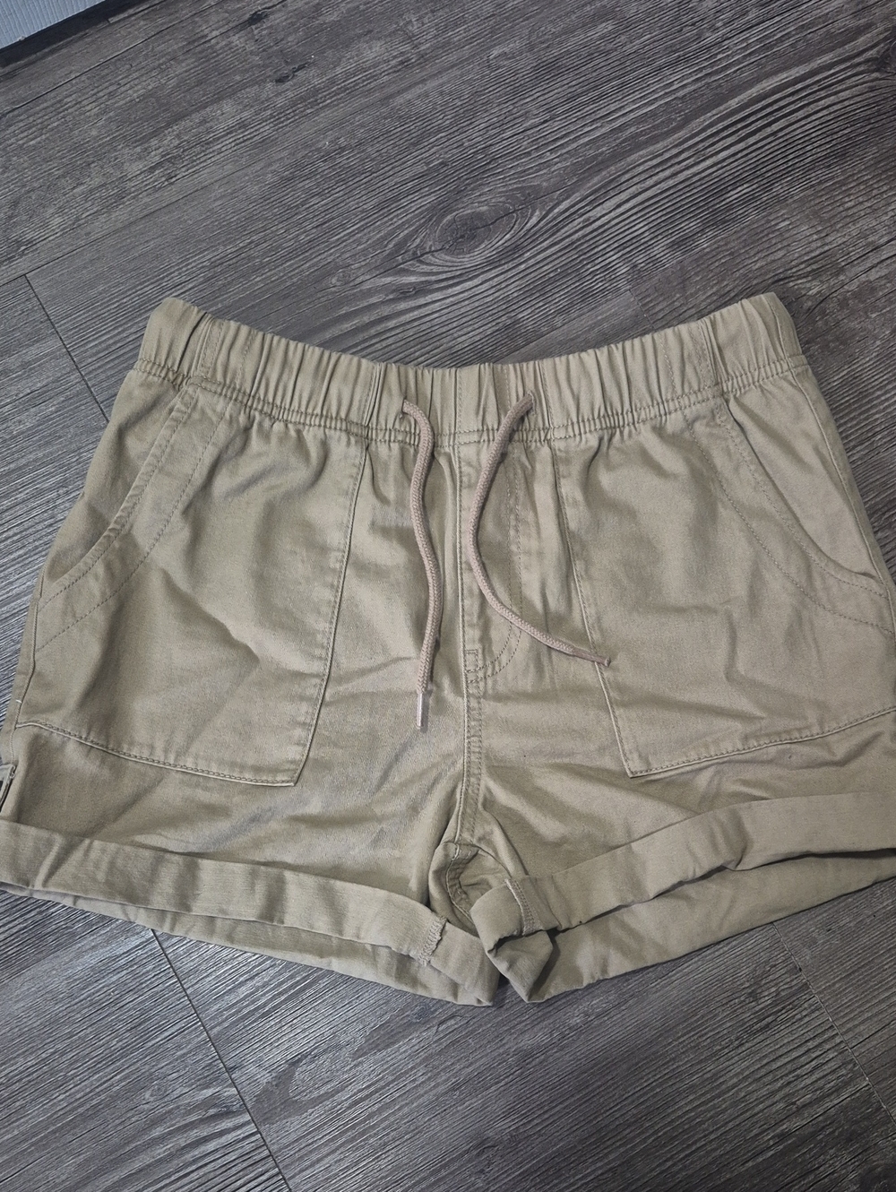 George Tan Drawstring Utility Shorts